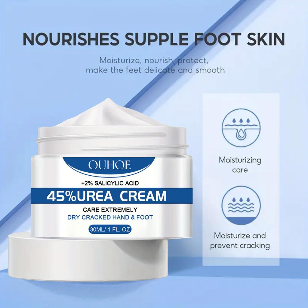 Urea 45% Foot Cream Remove Calluses Dead Skin Soften Cuticle Repair Smooth Anti Cracking Dry Cracked Heel Moisturizer Hand Cream