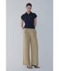 Bobeu Belted One-Tuck Wide Pants_Khaki 7156230006