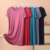 L-8XL Sleepwear Women's Nightgowns Casual Short Sleeve Night Dress Plus Size Summer Nightshirt Ladies Sleep Wear Shirt