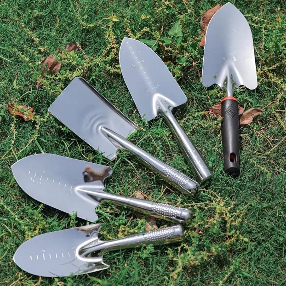 Multifunctional Ergonomic Garden Shovel Stainless Steel Universal Anti-corrosion Planting Shovel for Yard Household Supplies