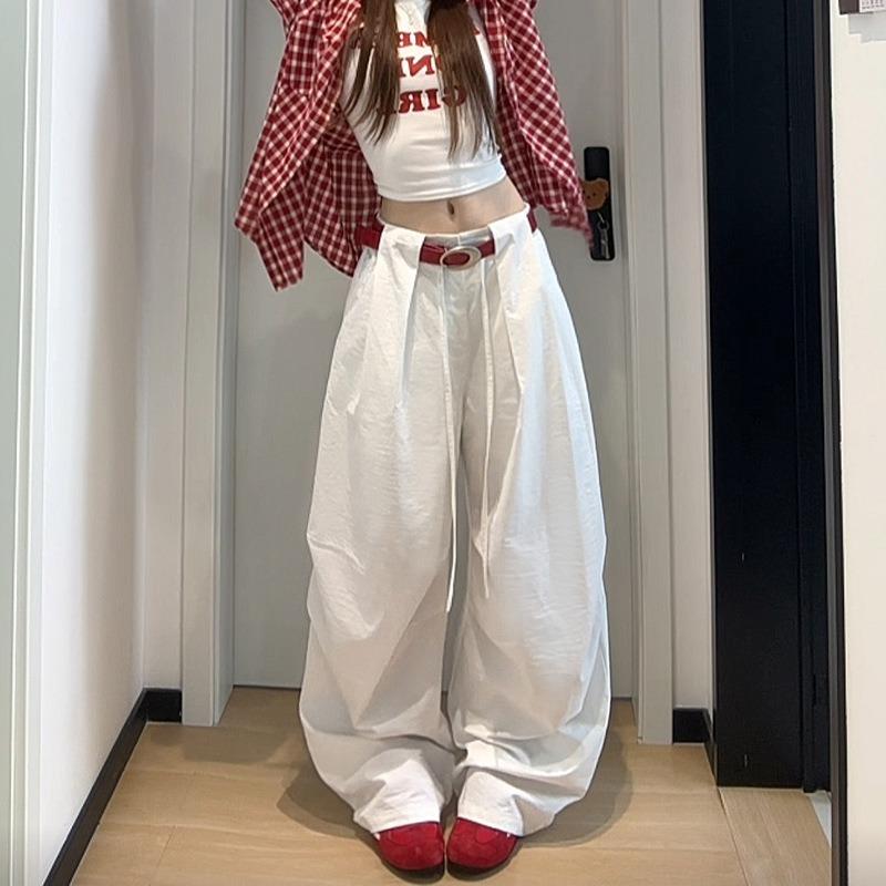 Uncle Radish High-waisted Wide-leg Pants Women's Summer Lazy Wind Loose and Thin Casual Trousers Drape Versatile Sweatpants