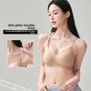 Shiny Strap Tank Top Bra, Cool Touch Lifting Foundation Breathable Modal Silk Seamless Women's Lingerie