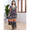 Printed Dress Loose A Pendulum Dress Beach Blouse Holiday Dress
