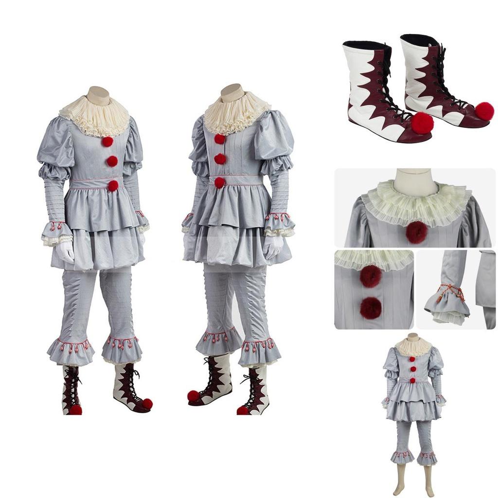 Stephen King's It Scary Clown Joker Pennywise Cosplay Kostuum Halloween Outfit Perfecte Stiksels En Uitstekende Afwerking