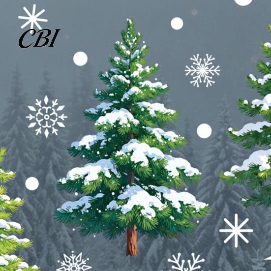 Christmas Glass Decal 2Pcs Snowflake Window Clings, Winter Green Pine Tree Static Easy Apply Sticker Stickers, Snow Dots Xmas Decals for Home