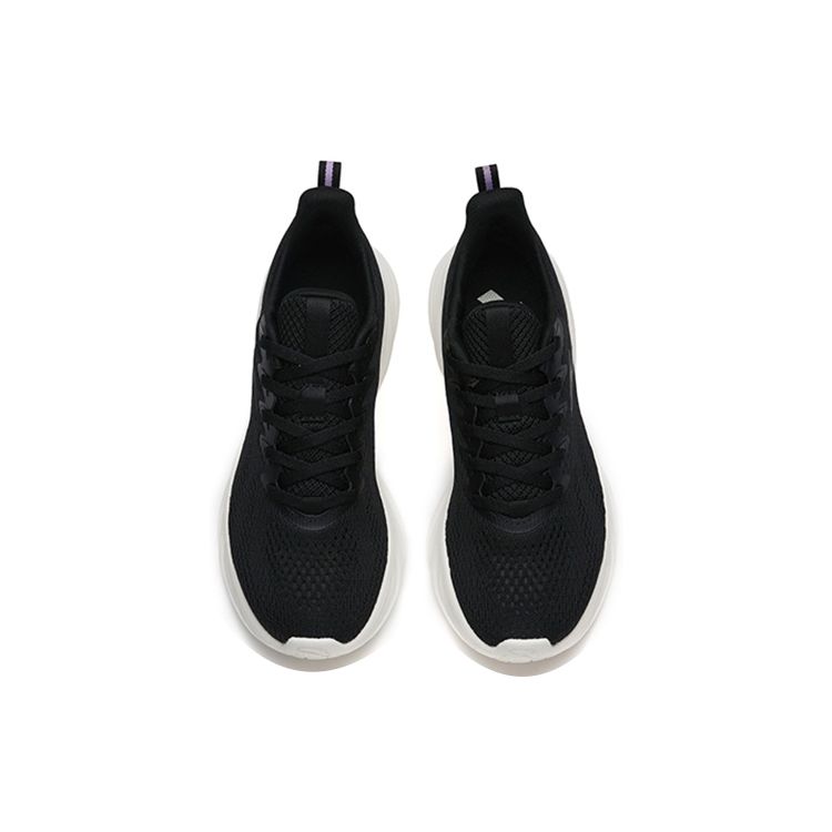 Anta Comfortable Breathable Mesh Running Shoes Women Sneakers Black Gray 122235571-1