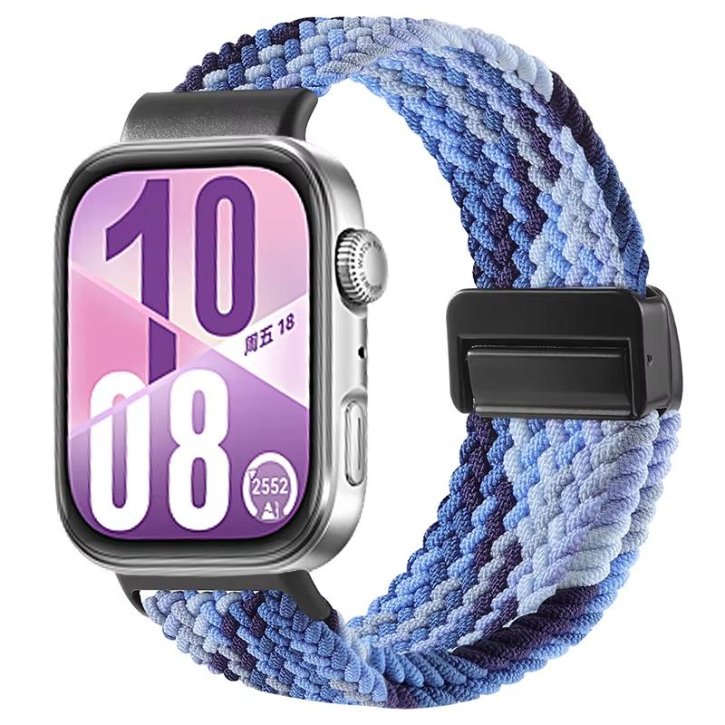 Magnetic band For HUAWEI watch fit 3 4 pro strap Smartwatch Accessories Braided solo loop Bracelet correa huawei watch fit4 band