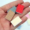 4Pieces Miniature Books 1/12 Scale Antique Books for Dollhouse Decoration and Craft Project Model Library Scene Display
