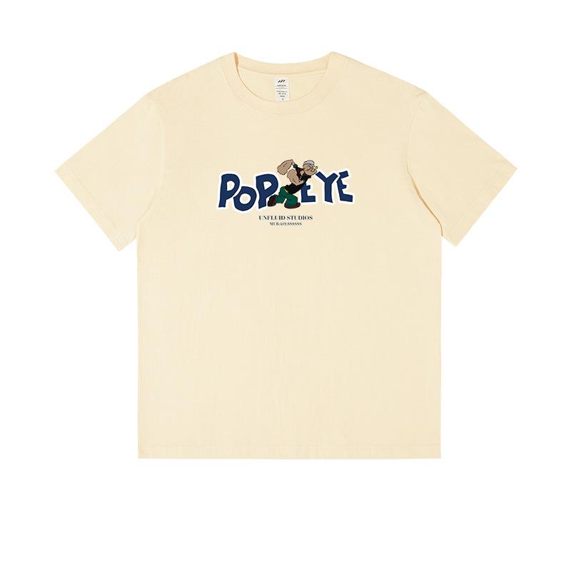 Men's summer cartoon casual cotton short sleeved T-shirt