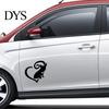 Cartoon Francouzský buldoček Frenchie Love Heart Vinyl Decal Auto Adhesive Sticker