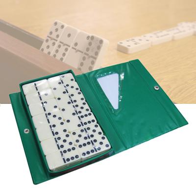 28 Pcs Portable Dominoes Set Travel Game Block with Case Educational Toy Dot Dominoes Board Game for Party Games Night