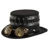 Vintage Mechanical Chain Top Hat And Vintage Goggles Costume Accessories Top Hat For Cosplay Event And Theme Parties