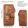 Portafoglio Lungo da Donna Design Mucca delle Highlands Scozzesi Portamonete con Bottone Multifunzionale 1pz Carino Regalo per Amanti dei Gatti Pendolarismo Quotidiano Viaggio all'Aperto Uso Familiare