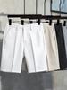 Men's Trendy Summer Casual Suit Shorts - Light, Mature & Loose-Fit Straight-Leg Pants