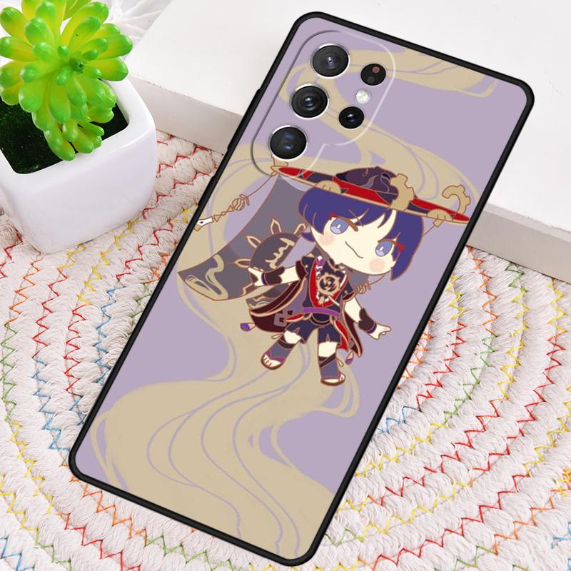 Genshin Impact Scaramouche Silicone Phone Case For Samsung Galaxy note 10 pro S26 S25 S24 S23 S22 S21 Plus S25Ultra Capa Cover