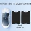 For Ford Mustang Mach E 2021-2025Car Upgrade Ice Cloth Buckle Sun Shades Glass Roof Sunshade Heat Insulation Sunroof Skylight UV