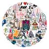 55 New Style Love In Paris Graffiti Stickers Waterproof Suitcase Mobile Phone Skateboard Stickers
