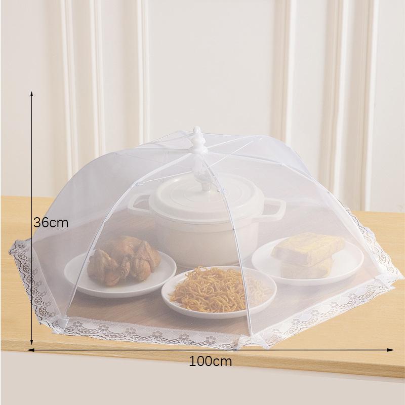 Collapsible Food Cover Tent, Mesh Food Net Cover for Indoors Outdoors, Reusable Food Dome Protector, Keeps Food Fresh Fly-Free