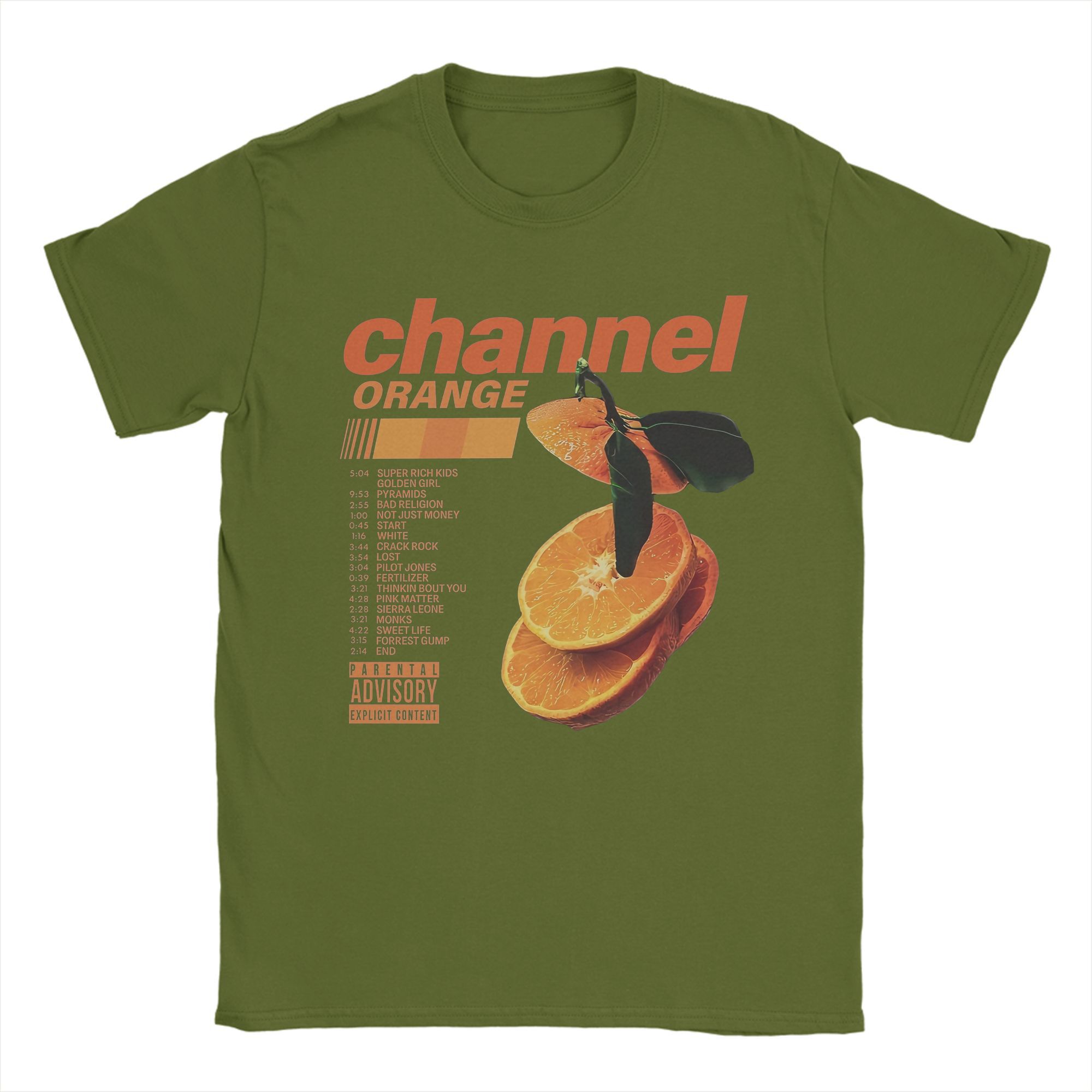 

Channel Orange Frank Oceans T-Shirts for Men Vintage Pure Cotton Tee Shirt O Neck Short Sleeve T Shirt Graphic Clothing 4XL