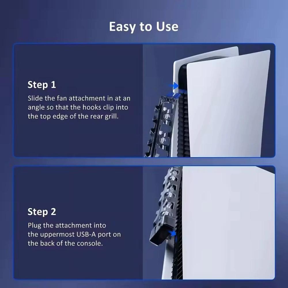 Cooler for Sony Play Station Playstation PS5 PS 5 Digital Disc Console Cooling Fan Gaming Accessories Ventilator USB Table Game