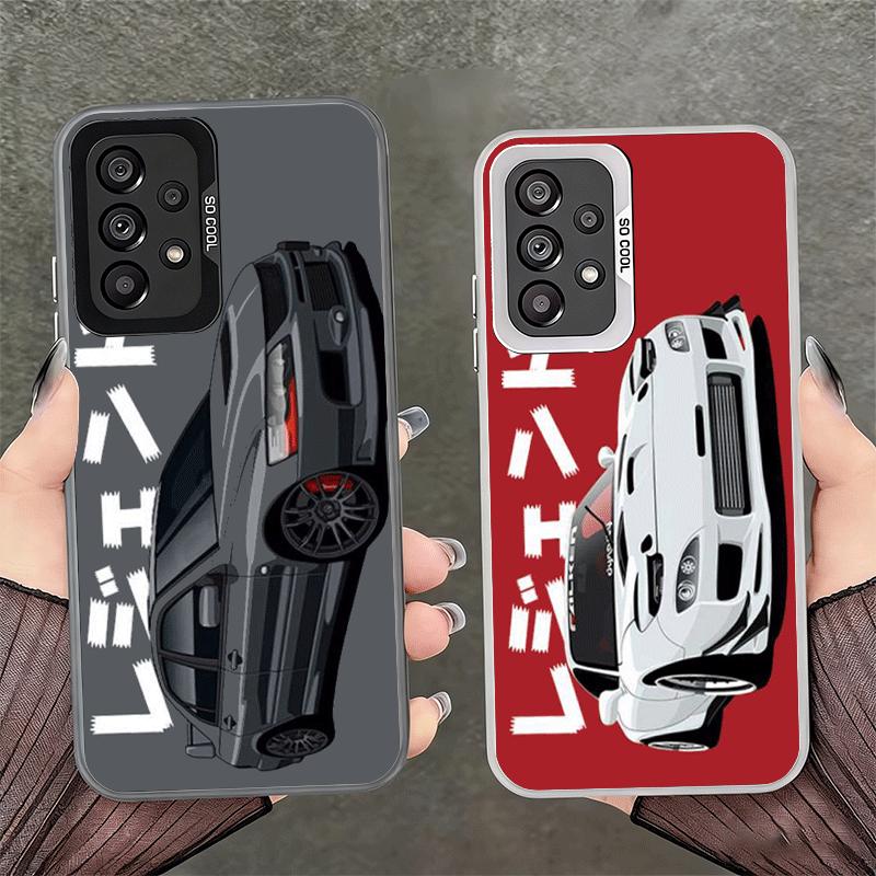 JDM Tokyo Drift Sports Car Shockproof Phone Case for Samsung A17 A16 A15 A14 A37 A57 A36 A56 A26 A35 A55 A25 A34 A54 A24 A13 A23