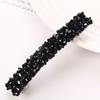 Light luxury crystal hairpin, high-end headgear, flash diamond edge clip, handmade jewelry, hair accessories.