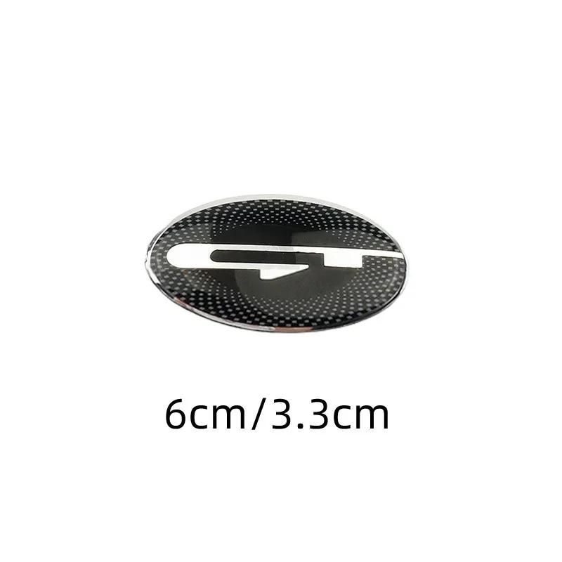 6x3.3cm Car Steering Wheel Logo Emblem Cover Sticker for KIA K2 K3 K5 K7 K9 Picanto Stinger Forte Sorento Sportage Rio Soul Ceed NK2