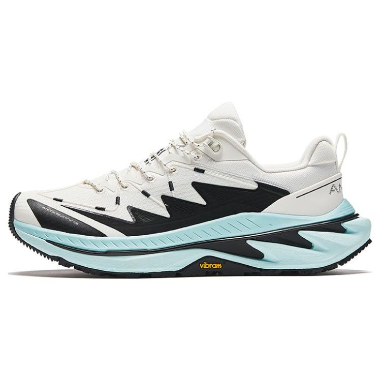 Anta Explorer Pro Men Ivory Black Mint Blue Cushioned Outdoor Trail Running Sneakers 912425512-7 39