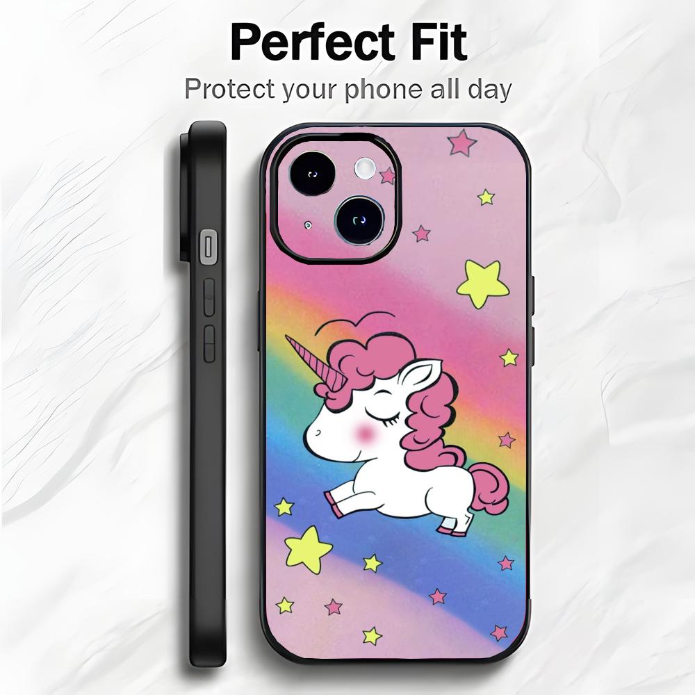 Cute Baby Unicorn Phone Case Phone Case Soft Packaging Lightweight For iPhone17 16 15 14 13ProMax