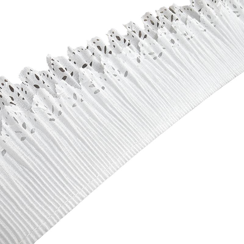 1/2Yard Dress Pleated Polyester Clothing Accessories Lace DIY Hollow Fabric Double Layer Trim Collar