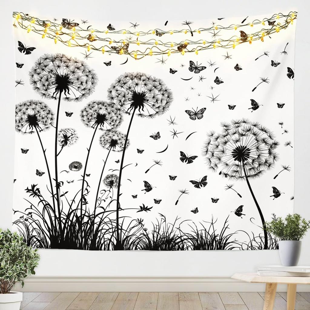 Floral Owl Tapestry For Girls,Kawaii Owl Birds Tapestry For Bedroom Boho Flowers Print Tapestries ,3D Animal Print Tapestry