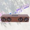 W8C High Quality Solid Wooden Strip Bluetooth Speaker with LED Clock Display FM Functions
