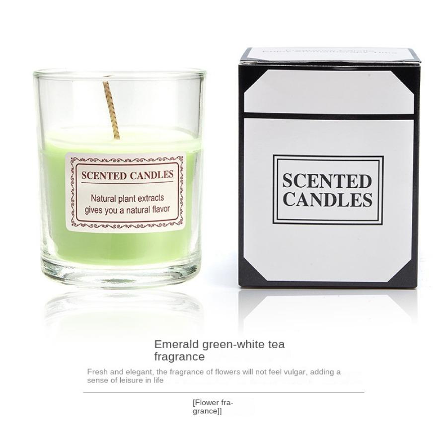 1pc Large Glass Cup Romantic Festival Atmosphere Scented Candle Graduation Season Gift Soy Wax Aromatherapy Fragrance Candle