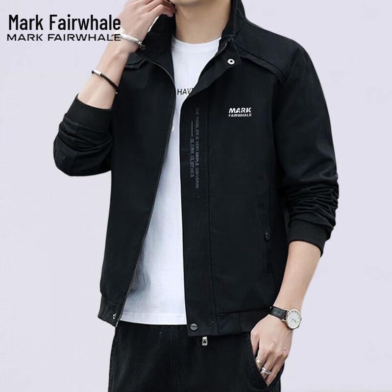 Mark Fairwhale Men's Casual Stand Collar Jacket