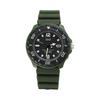 Citizen Q&Q Men's Analog Watch, Radio-Controlled, Solar Powered, Waterproof, Date Display, Urethane Band, Khaki, D02A-004VK