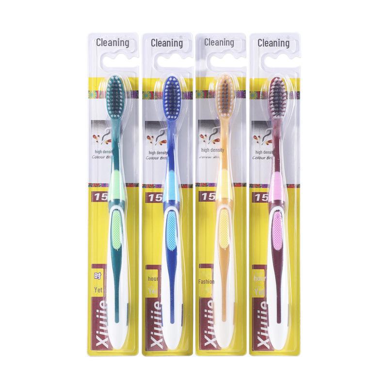 

Зубная щетка Xiujie 911 с мягкой щетиной для взрослых - бамбуковый уголь, в индивидуальной упаковке