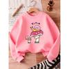 Adorable Snail And Mushroom Print Design, a Comfortable And Easy Thin Sweatshirt for Baby Girls Aged 0-3