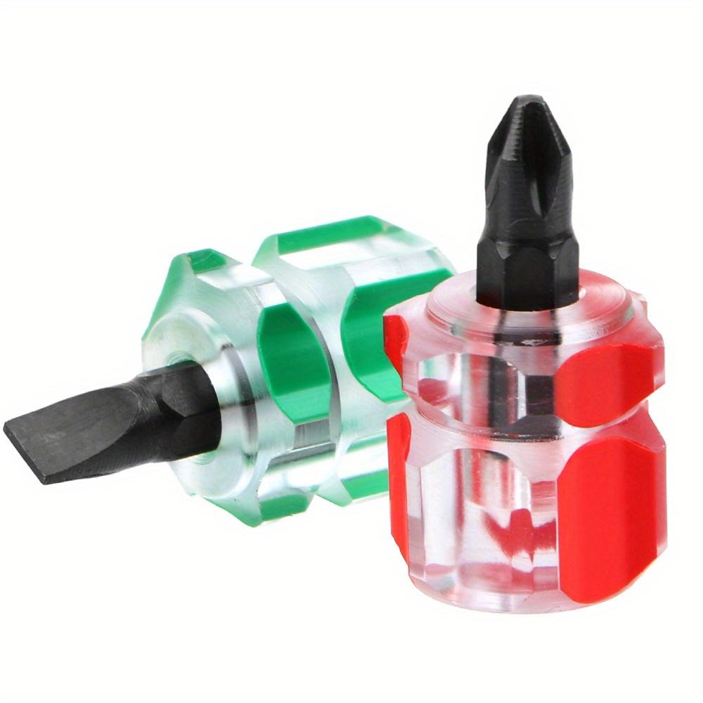 Auto-Kotflügel-Reparaturwerkzeuge, Schlitzschraubendreher für Kreuzschlitzschraubendreher, Mini-Handwerkzeug, kurz, klein, geteiltes Zubehör, Nachrüstsatz