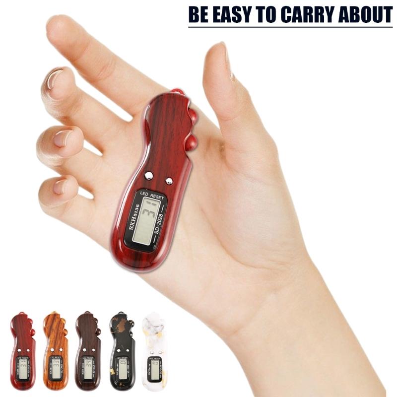 Handheld Electrical Finger Counter Digital Counter Prayer Decompression Toy With Light Suitable for Peaceful Environment