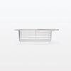 MUJI Stainless Steel Sink Sliding Wide x 17cm Deep x 13cm MCC62A2S Basket, Type, Silver, Approx. 40.5cm High,