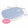 Skater Rice, Frozen, Pre-made Rice Container, Seal Container, Storage Container, 280ml, Thin, Powder Pastel, Blue SLG2
