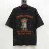 Undiagnosed But Something Aint Right Washed T Shirt Streetwear Hip Hop Vintage Tshirt Tees Tops For Men Women Cotton Oversize