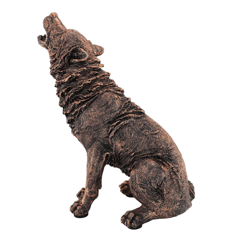 Wolfsstatue aus Kunstharz, innovative Wolfs-Sammelfigur, Dekorationsfigur für Zuhause und Büro