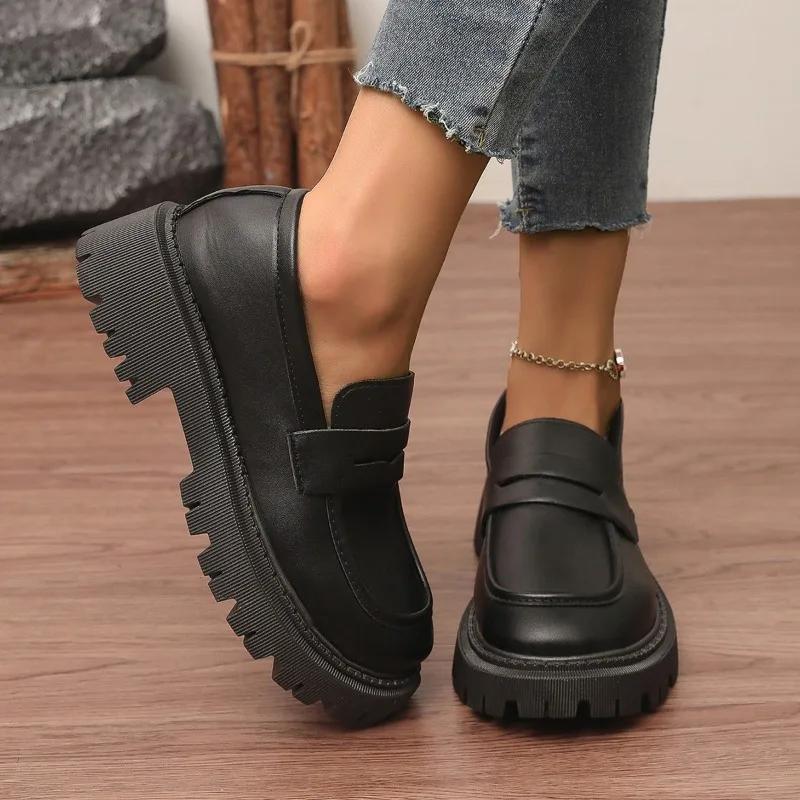 Shoes for Women  Brand Loafers Women's High Heels Fashion Slip-on Plus Size Office and Career New Best Seller High Heels