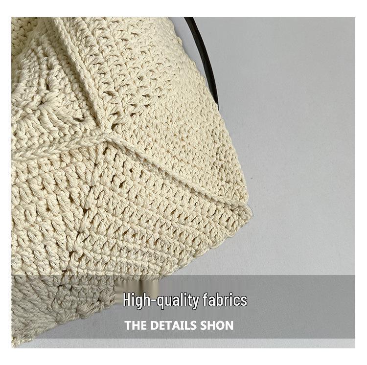 Stylish Large-Capacity Woven Beach Bag - Versatile Fashion and Daily Commute Underarm Accessory