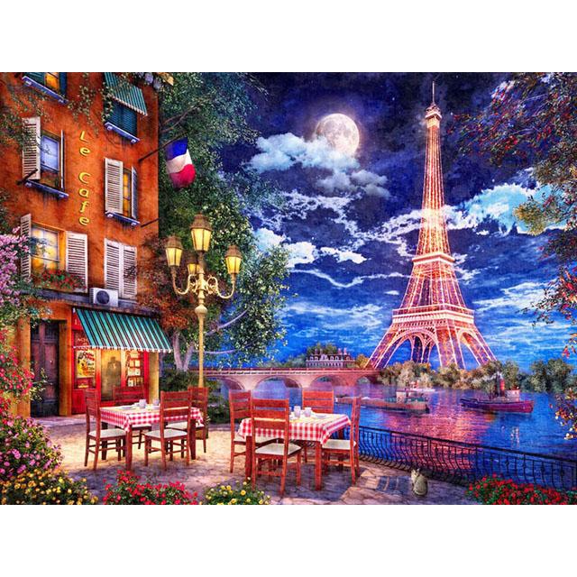 5D Diamond Painting Embroidery City Castle Rhinestone Picture DIY Diamond Painting Street Landscape Mosaic Kit Handmade Gift