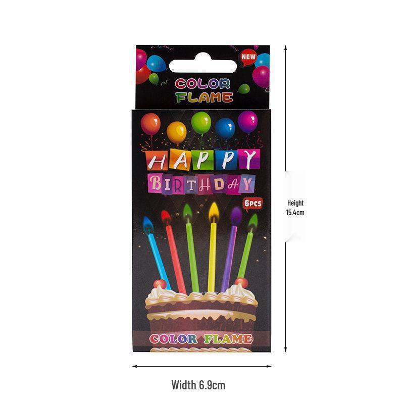 Color Flame Birthday Candles - Creative, Festive Atmosphere for Cakes and Parties