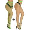 Shengrenmei Green Tights Plus Size Women'S High Waist Pantyhose Fishnet Hosiery Erotic Bodystockings Underwear Party Club Wear