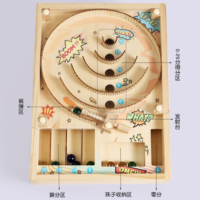 Desktop Parent-child Interactive Battle Board Game Table, Rolling Ball Table, Toy, Thinking Training Ball, Children's Puzzle Toy