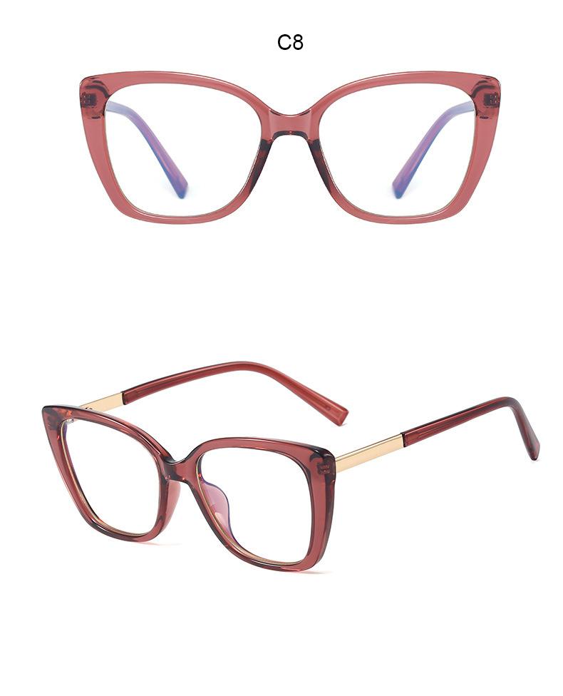 

Glasses Women Nearsighted Correction Fashion Transparent Blue Light Filter Lens Female Eyeglasses Minus -1 -3.5 -6.0 Computer 0